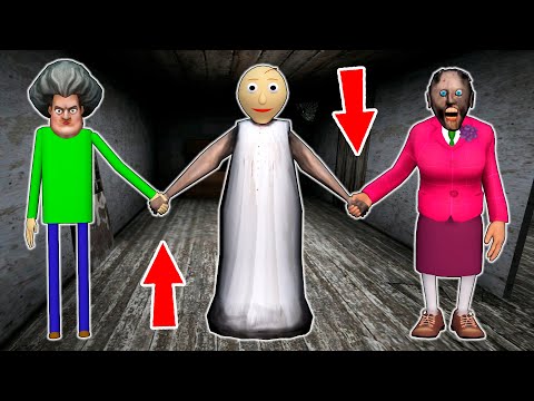 Granny vs Baldi vs Scary Teacher - funny horror animation (71-80 part. all series in a row)