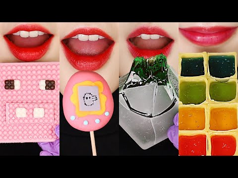 30MINUTES EMOJI EATING ASMR FOR SLEEP, GALAXY FOOD, Y2K FOOD, MINECRAFT FOOD ASMR 🙂
