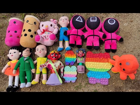 SERU BANGET !!! MENCARI MAINAN BONEKA BOBA,BONEKA HELLO KITTY,SQUID GAME,ONDEL ONDEL DAN POP IT !!!