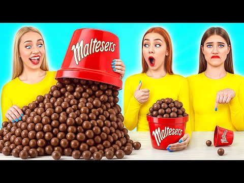 Desafio Grande, Médio e Pequeno De Placa | Guerra Alimentar Engraçada Multi DO Challenge