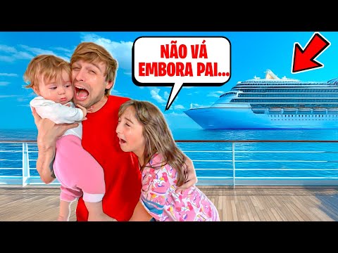 TCHAU PAI! ELE FOI para UM NAVIO e nos deixou SOZINHAS! Pai Também Vloga