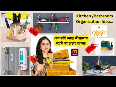 Kitchen/Bathroom Organization Idea/RENTER friendly organizer/space saving kitchen organization ideas