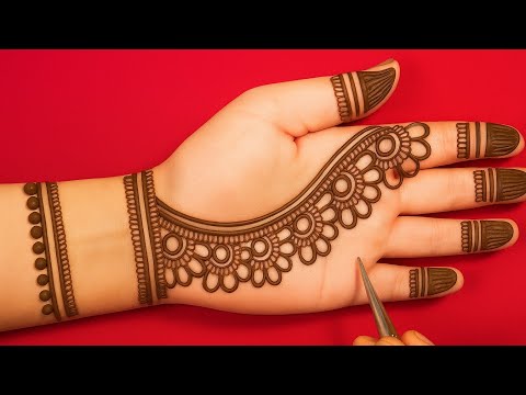 मेहंदी लगाने का आसान तरीका | सावन स्पेशल मेहंदी डिजाइन | Raksha Bandhan special mehndi design