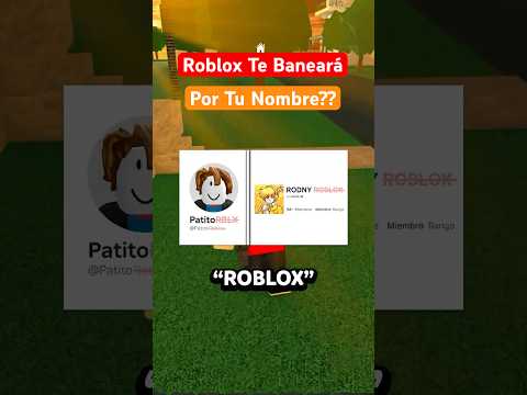 😱 Roblox Te Baneará Por Tu Nombre?? #roblox #games #shorts