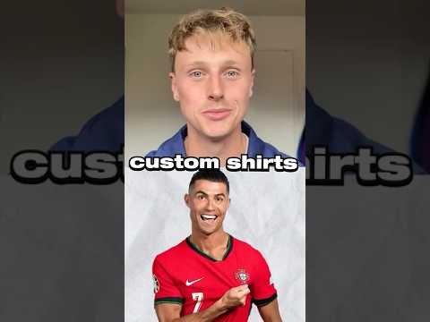 Footballers With CUSTOM Football Shirts 👀