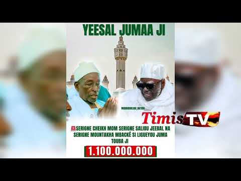 Réfection de la Grande Mosquée de Touba : Serigne Cheikh Saliou contribue 1 milliard 100 millions