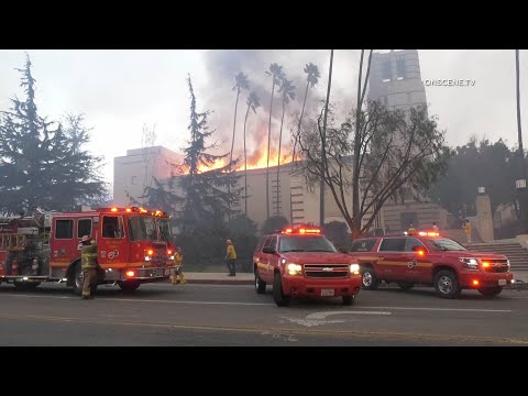 1931 Building Burns in Wake of Eaton Fire