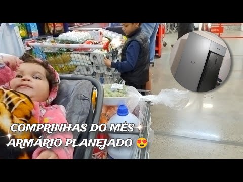 COMPRA DO MÊS + ARMÁRIO NOVO PLANEJADO 😍 ( CASAL EXCELENTE)