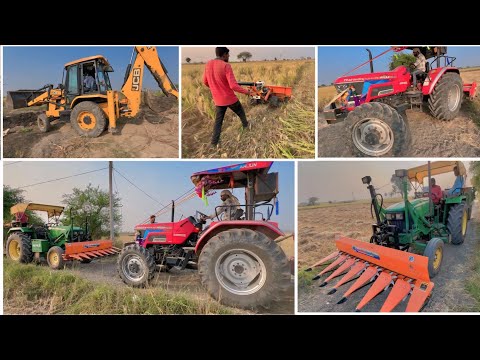 2 दिन बाद फिर आ गये खेत पर Mahindra Arjun Novo 605 | John Deere 5050 with Front Reaper