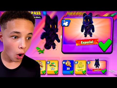 PEGUEI A NOVA SKIN ESPECIAL DO NOVO PASSE NO STUMBLE GUYS!