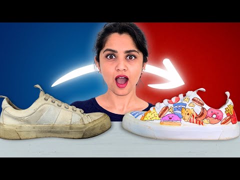 How to Paint Shoes using Acrylic Colors | Easiest Painting Idea for Beginners