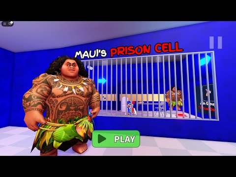 🌴MOANA 2 Prison Run (Maui's Obby) #roblox #scarryobby