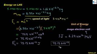 More on Energy in Nuclear Fusion Reaction