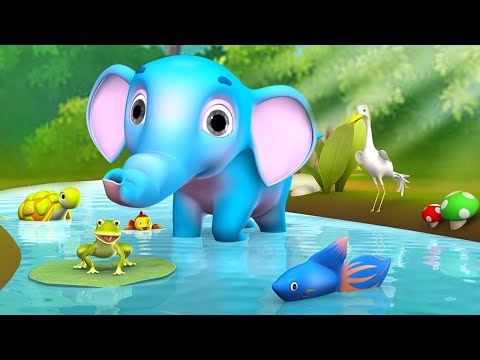 The Clean Elephant Bengali Story | পরিষ্কার হাতি বাংলা গল্প | 3D Animated Panchatantra Moral Stories