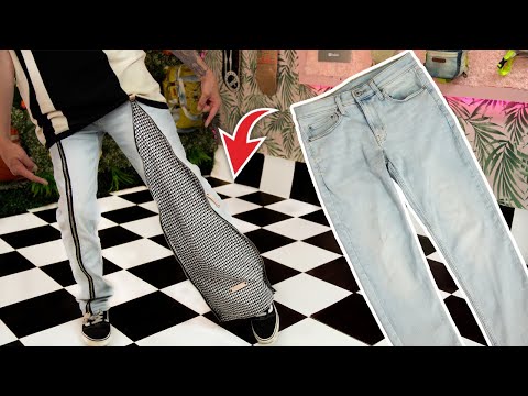 I Made Jeans You Can Wear as Baggy and Fitted | DIY Convertible Pants!👖(UPCYCLE PROJECT)✂️(TUTORIAL)
