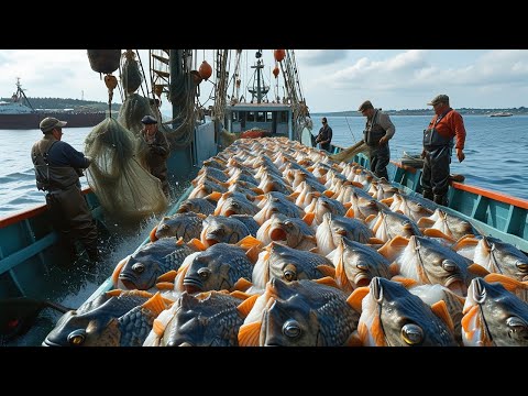 Giant Trawl Nets - Inside Alaska's Giant Cod Industry - Hundreds of Tons Processed Every Day