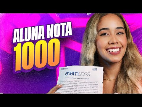 Heloísa, a garota NOTA MIL no ENEM 2023 que usou o meu MODELO DE REDAÇÃO 🥺