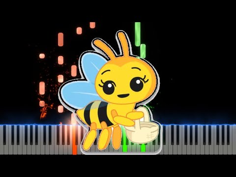 Abejita Chiquitita 🐝 Canciones Infantiles Plim Plim Piano Cover Midi tutorial Sheet app  Karaoke