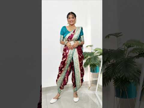 Dhoti saree #rekhamishra #saree #drape