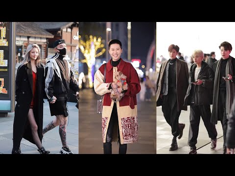 Chinese coupls Street Fashion ~Chinese Girls Street Shot | Douyin China | Beautiful Girl 抖音街拍穿搭 Ep.4