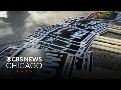 YouTube video thumbnail: Protest Against Iran Strikes Held at Chicago's Federal Plaza