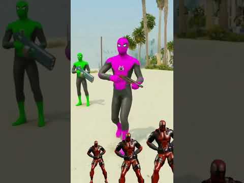 SPIDERMAN IN VERIOUS COLOUR V/S VENOM GOD#spiderman #short video