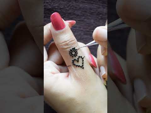Best Heart  Shape Ring Mehndi ❤️ #shorts #mehndi
