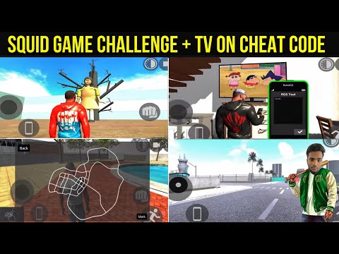 FINALLY SQUID GAME CHALLENGE + TV ON CHEAT CODE IN INDIAN BIKE DRIVING 3D 🤯🔥| MR CREATIVE TAMIL