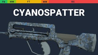 FAMAS Cyanospatter Wear Preview