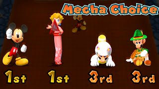 Mario Party 9 Garden Battle - Mickey vs Peach vs Mario vs Luigi (Master Difficulty)#mario