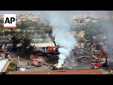 YouTube video thumbnail: At Least 20 People Injured After gas Station Explodes in Rome