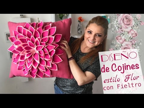 Cómo hacer Cojines de Flores :: decora con poco dinero :: Pillow diy: Pillow Flower