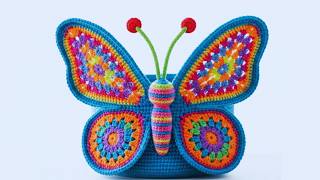 AMAZING ⚡💯CROCHET DESIGN BUTTERFLY SHAPE CONTAINER/BASKET MAKING ViDEO.#crochet #diy #butterfly
