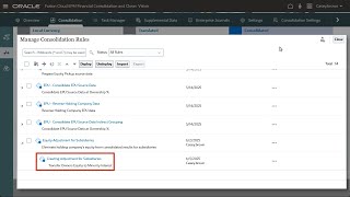 Creating Rules for Configurable Consolidation