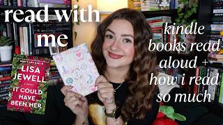 how i read 3 books a week this summer by getting my kindle books read aloud | thriller reading vlog