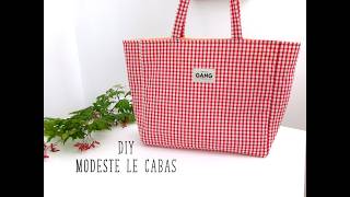 Coudre le cabas Modeste, tuto couture grand cabas