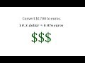 Currency Conversion and Exchange Rates