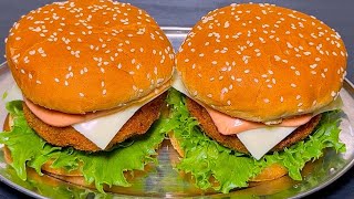 अब घर पर ही बनाये macdonald जैसा टेस्टी Veg Burger | Easy Veg Burger Recipe with Tips & Tricks 