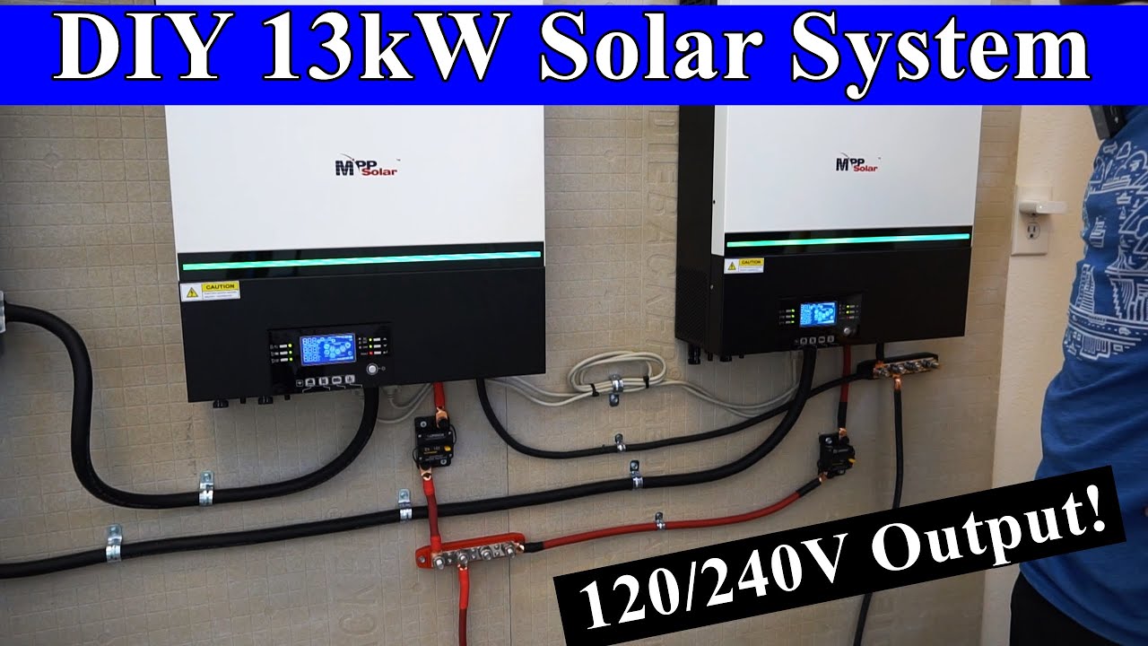 DIY 13kW 48V Offgrid Solar System: How to build it from scratch!