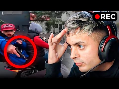 INTENTO de ROBO CAPTADO en CAMARA ! 🔴 REACCION  🏍️