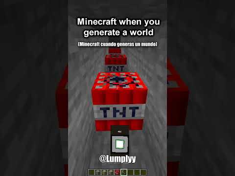 MINECRAFT CUANDO GENERAS UN MUNDO - MINECRAFT l @Lumplyy