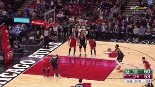 Malcolm Brogdon spot up drives with Bucks