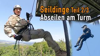 Dynamisch Abseilen mit Sprüngen