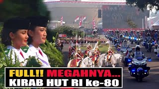 Megahnya Kirab HUT RI, Kereta Kencana Diiringi Debut Pasukan Berkuda Khusus & Motor Listrik