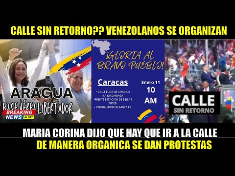 SE ORGANIZAN para ir a la CALLE SIN RETORNO contra MADURO Edmundo ACTIVA art 333 HOY 10 ENERO