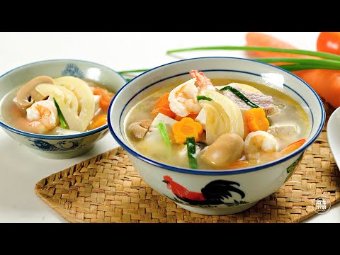 滚咸菜豆腐汤 Boiled Salted Vegetable Tofu Soup