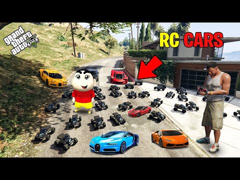 Franklin Surprises Shinchan with 1000 RC Cars in GTA 5!