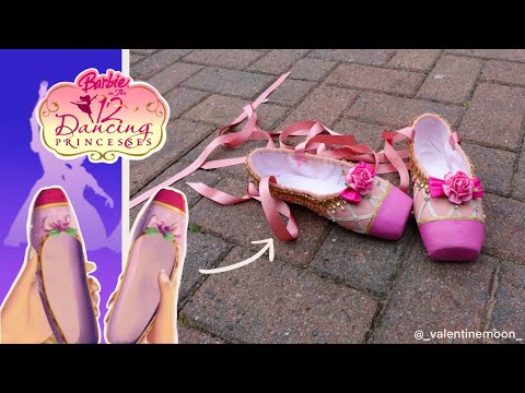 I made Genevieve's shoes from Barbie and the 12 dancing princesses 💖 DIY tutorial