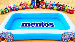 Water Slide Experiment: Giant Pool with Toothpaste Eruption, Giant Cola, Sprite Fanta and Mentos