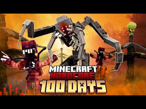 100 Days in a PARASITE APOCALYPSE in Hardcore Minecraft